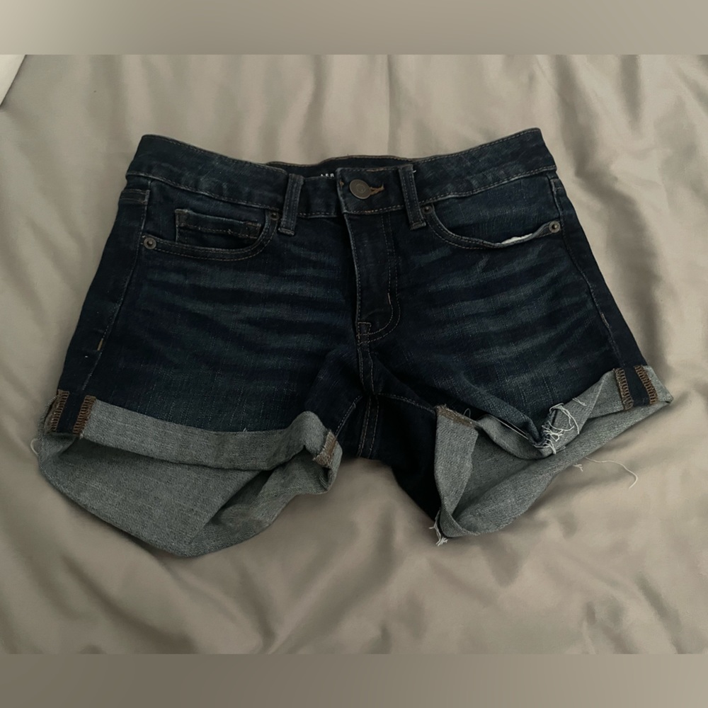 low rise jean shorts